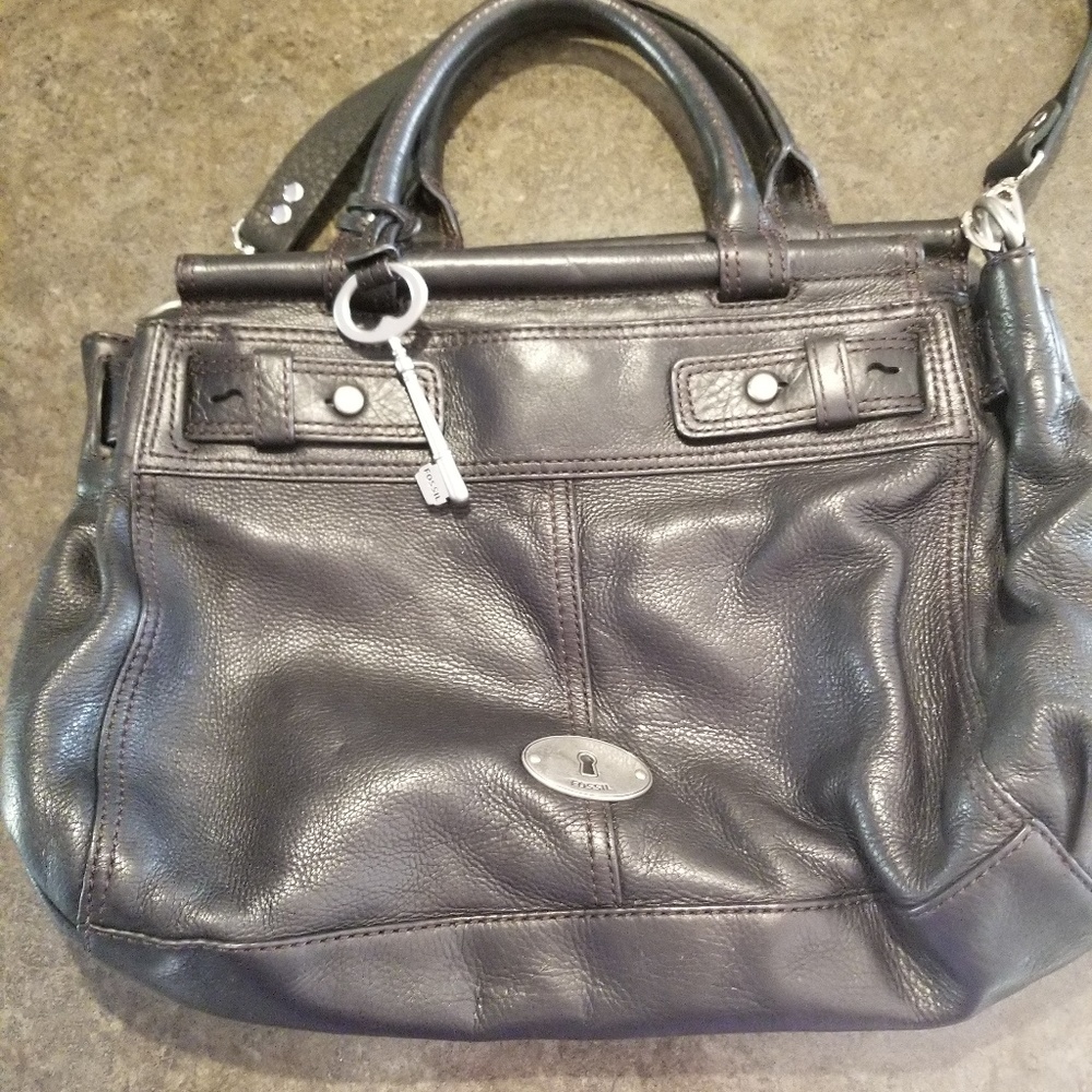 Vintage Fossil Doctor Bag Satchel